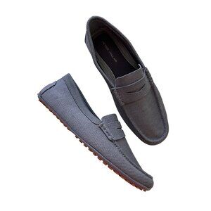 Peter Millar Mens Grey Mesh Loafers Driving Shoes Size 12M Durable Rubber Soles